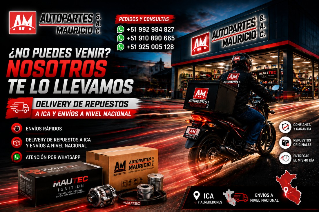 Local Autopartes Mauricio S.A.C. — Prolongación Grau 716, Ica